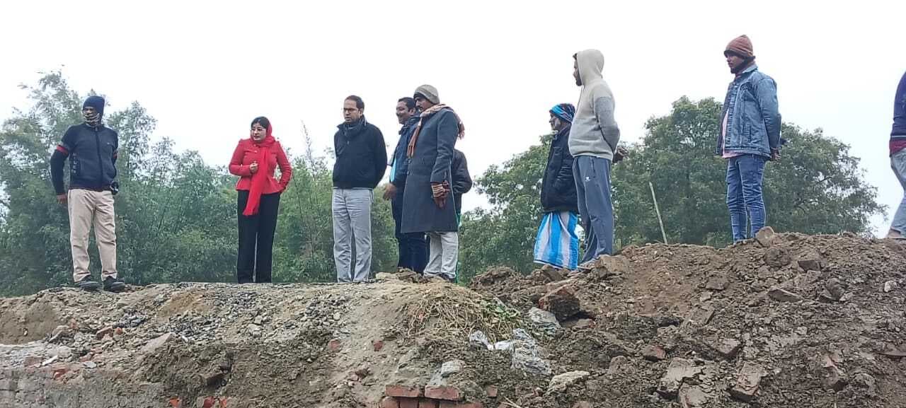 जमीरा में निर्माण कार्य का एसडीओ ने किया औचक निरीक्षण