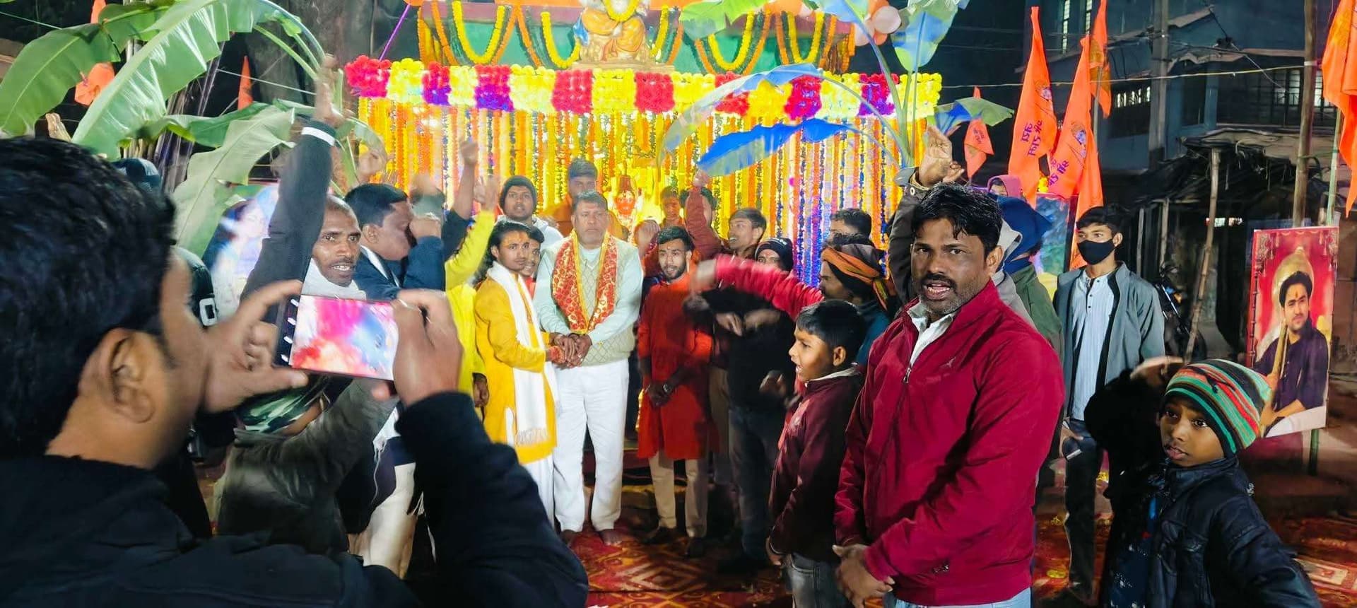 श्रीरामलला की प्राण-प्रतिष्ठा पर मंदिरों में हुआ धार्मिक अनुष्ठान