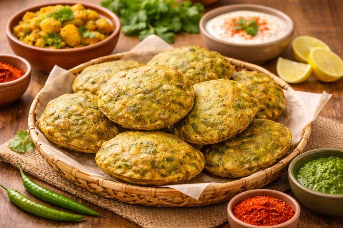 masala bathua poori (AI Generated)