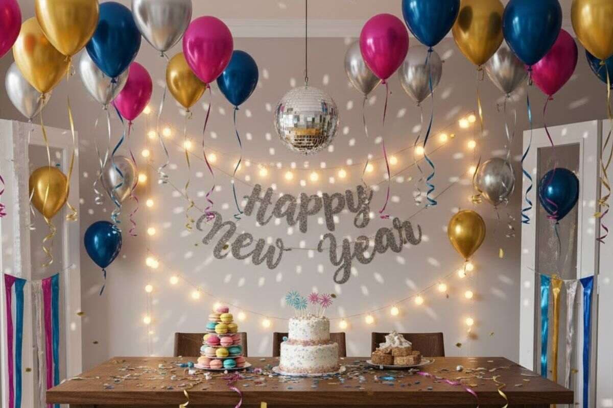 New Year Decoration Ideas:घर पर न्यू ईयर पार्टी के लिए ट्राई करें ये आसान और आकर्षक डेकोरेशन आइडियाज