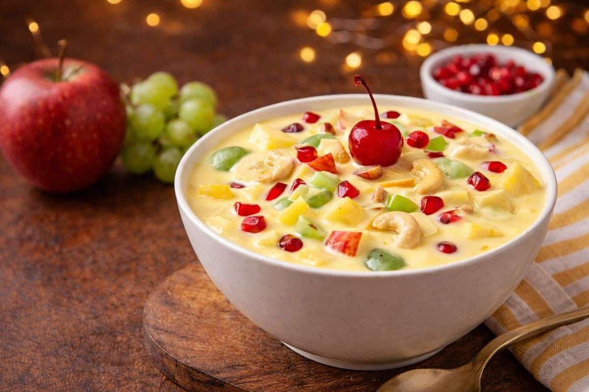 new year fruit custurd