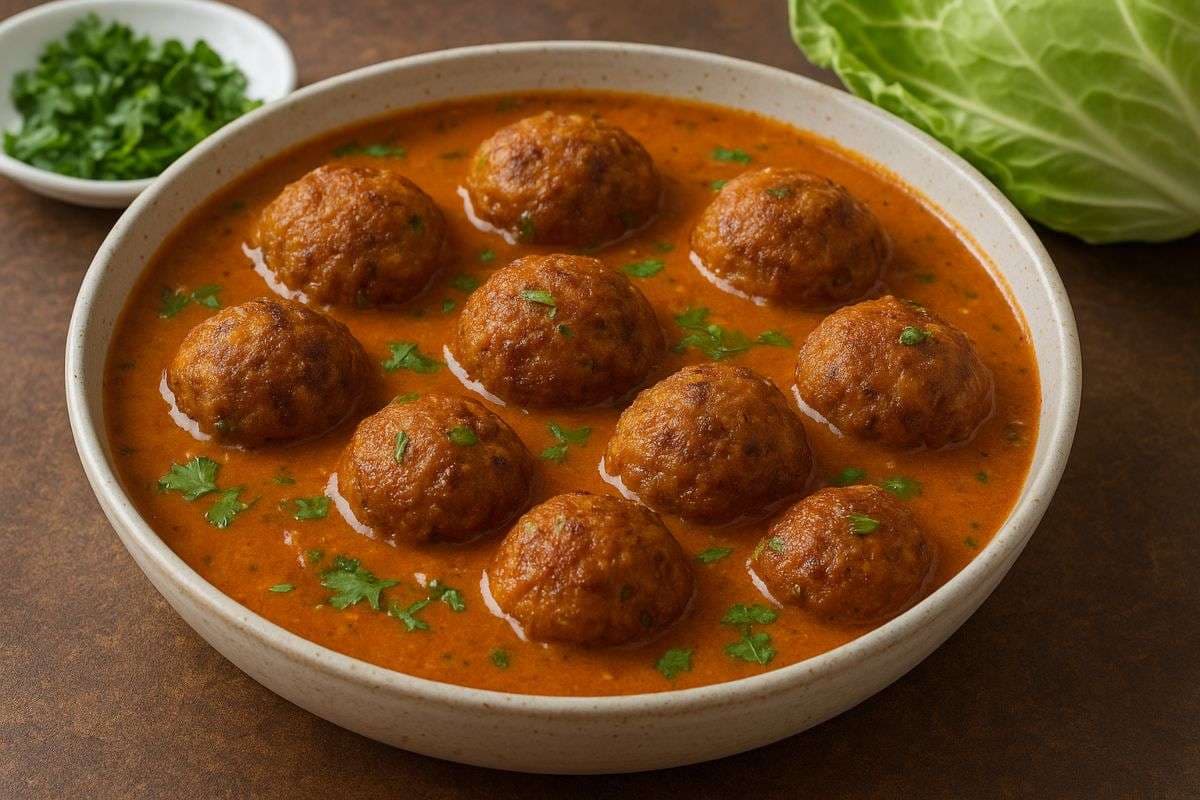 patta gobhi kofta curry patta gobhi kofta curry