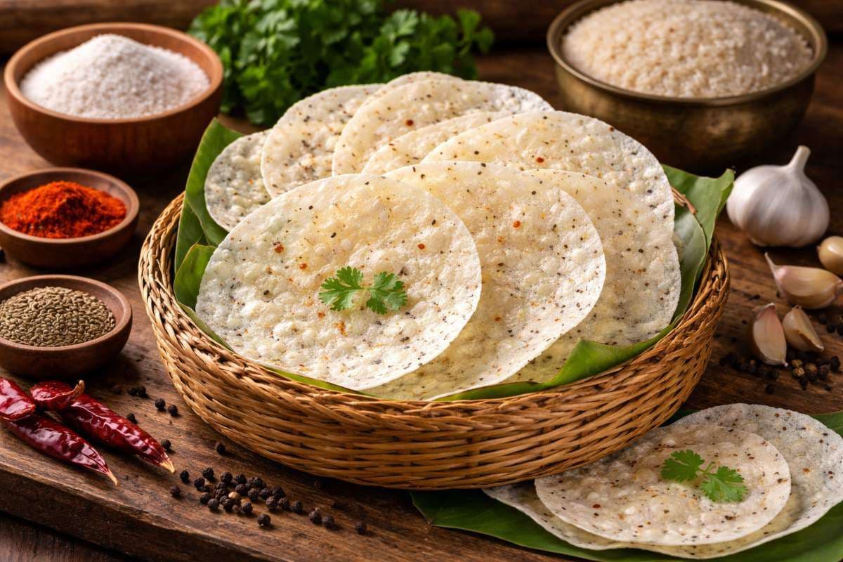 rice flour papad rice flour papad