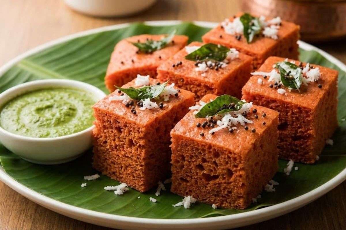 Tomato Dhokla Recipe: नाश्ते के हर बाइट में खट्टा-मीठा स्वाद, ट्राई करें टमाटर ढोकला