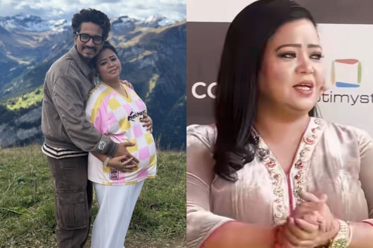 डिलीवरी के दो हफ्ते बाद काम पर लौटीं भारती सिंह, पैपराजी के बीच बांटी मिठाई