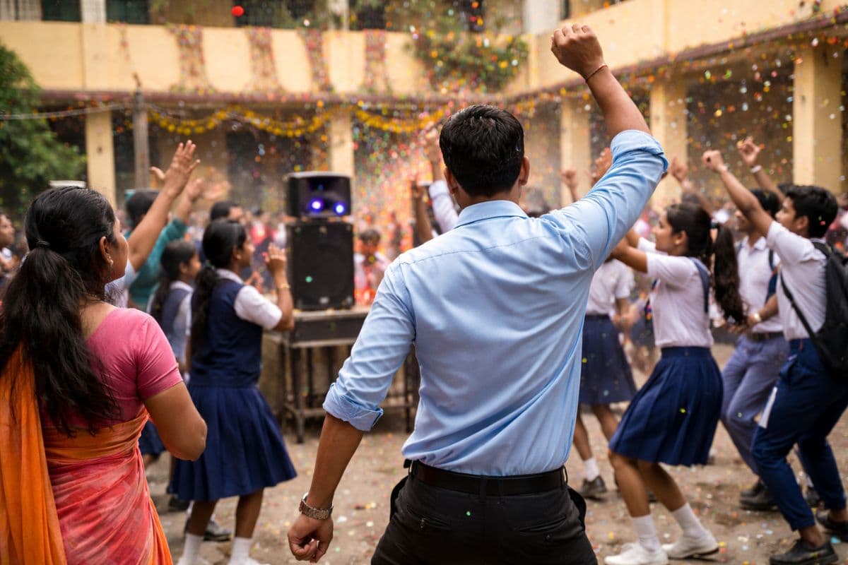 बोकारो में शिक्षा की गरिमा तार-तार, जश्न में मदहोश गुरु-शिष्य ने लगाए ‘अश्लील गाने’ पर ठुमके, 6 को शो कॉज बोकारो में शिक्षा की गरिमा तार-तार, जश्न में मदहोश गुरु-शिष्य ने लगाए ‘अश्लील गाने’ पर ठुमके, 6 को शो कॉज