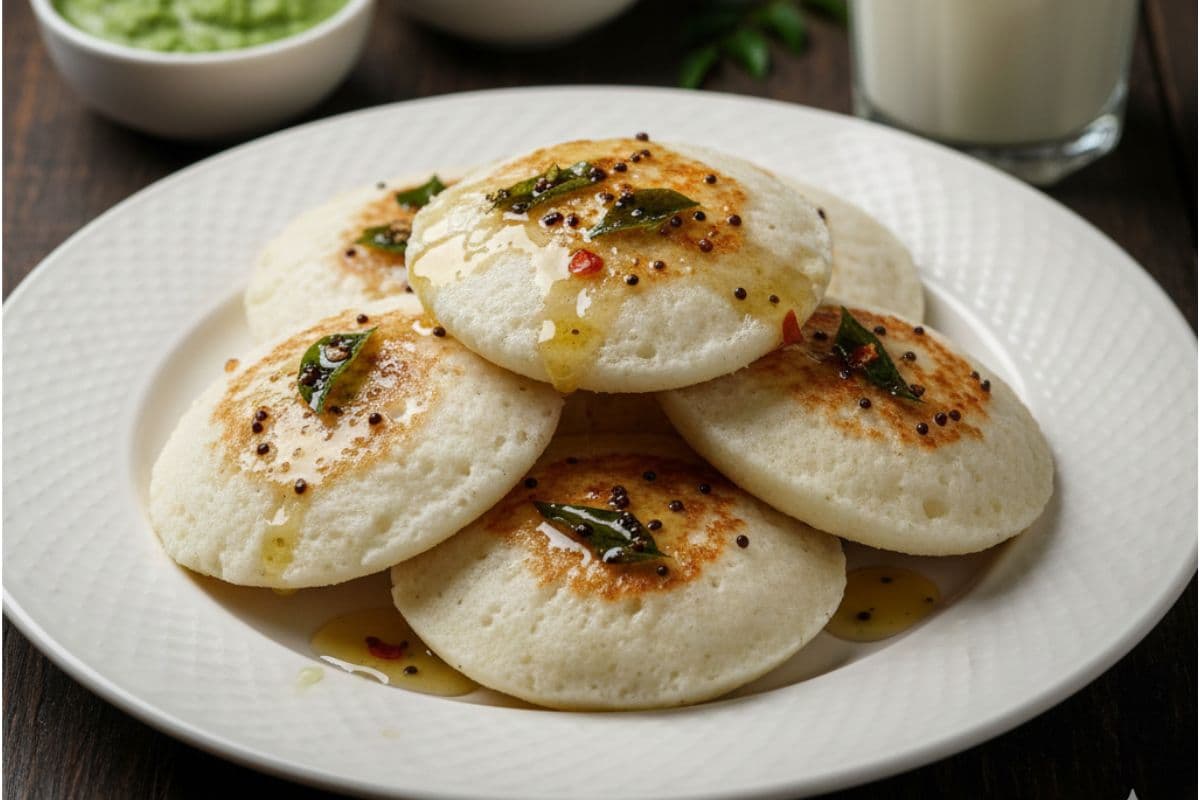 Buttermilk Ghee Idli Recipe: बिना तामझाम के सिर्फ 15 मिनट में तैयार करें बटरमिल्क घी इडली