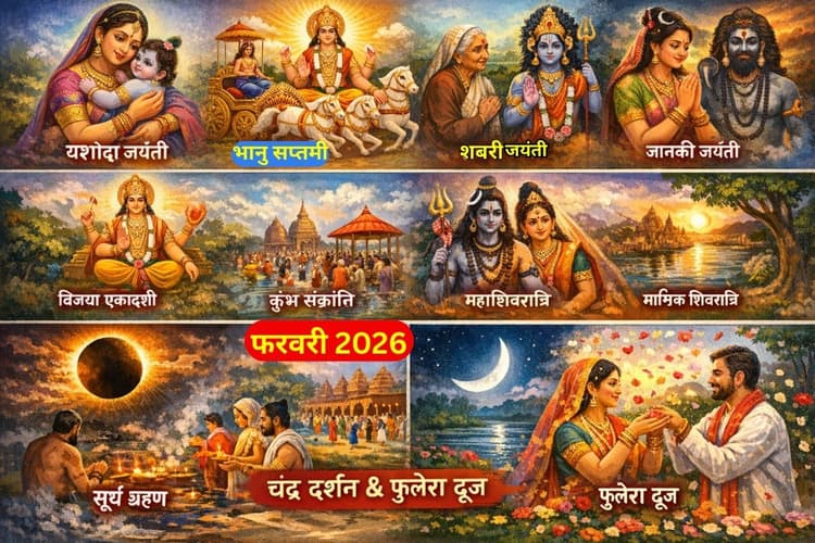 February 2026 Festival List: फरवरी में माघ पूर्णिमा, महाशिवरात्रि, सूर्य ग्रहण और विजया एकादशी कब है? देखें सभी व्रत-त्योहारों की संपूर्ण सूची