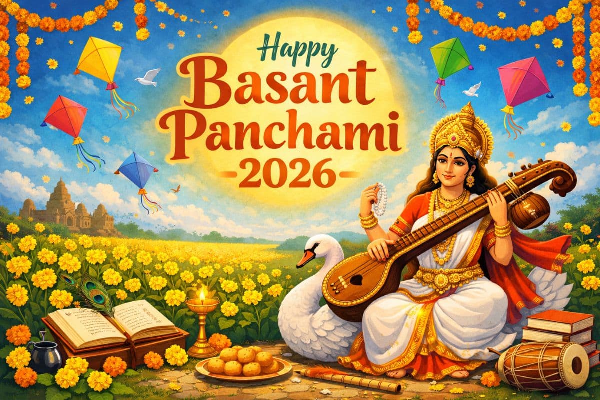 Basant Panchami 2026 Wishes: बसंत की सौम्यता और ज्ञान का प्रकाश, इन खास संदेशों के साथ अपनों को भेजें मां सरस्वती का आशीर्वाद