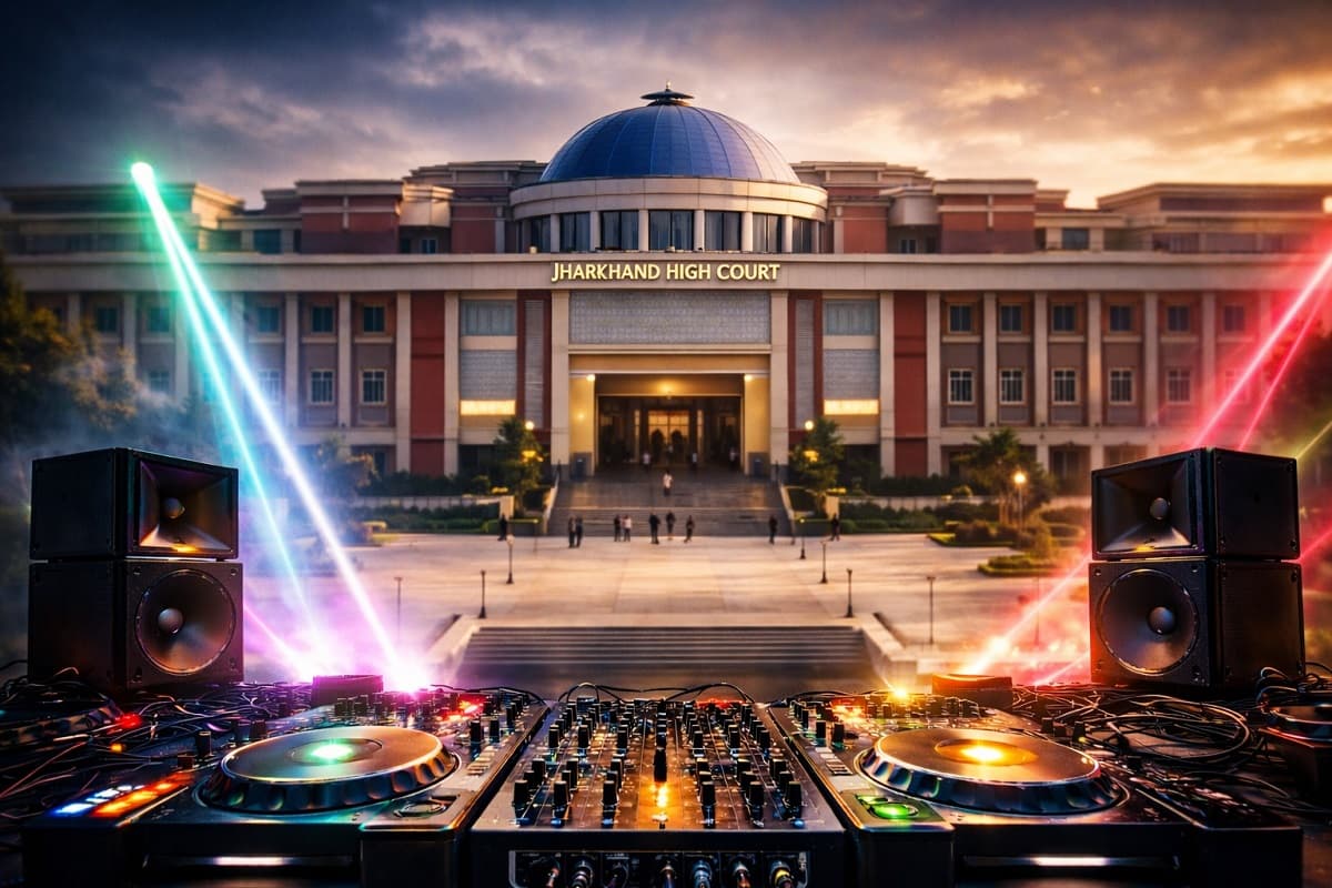 झारखंड हाईकोर्ट के आदेशों के बावजूद रांची में सरस्वती पूजा में बजा डीजे, महिला को हार्टअटैक
