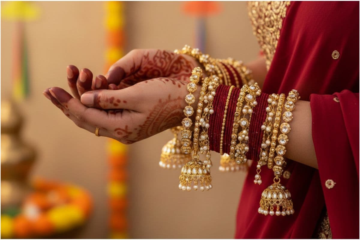 Jhumka Bangles Design 2026:वेडिंग सीजन हो या संक्रांति,हाथों में खूब जचेंगी झुमका चूड़ियां