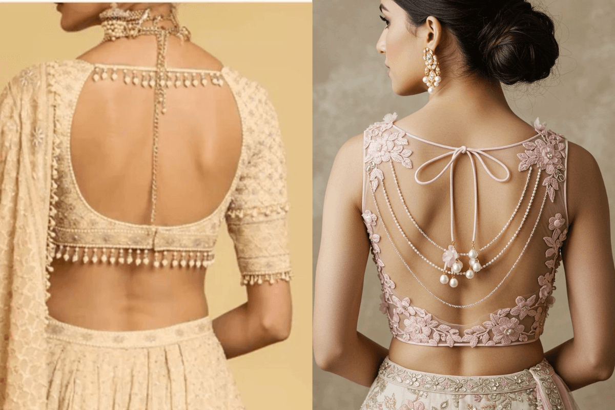Lace Work Blouse Back Design