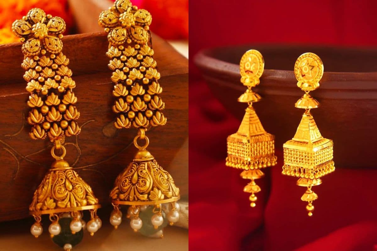 Latest Gold Madhubala Jhumka Design: दुल्हन जैसी खूबसूरती पाने के लिए बेस्ट हैं मधुबाला झुमका डिजाइन