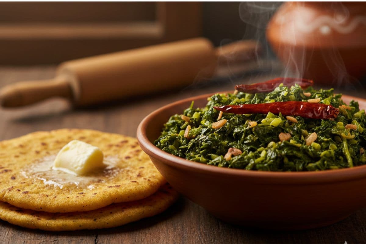 Lehsunia Sarson Ki Bhujia Recipe: अगर साग बनाने का नहीं है टाईम,तो ट्राय करें लहसुनिया सरसों की भुजिया