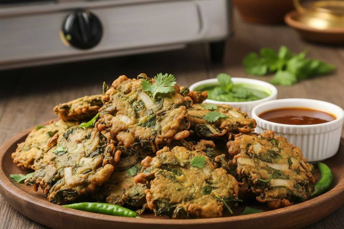 Mooli-Palak Patta Pakora: बरसात और ठंडी शाम में परफेक्ट, ट्राई करें मूली-पालक पत्ते के क्रिस्पी पकौड़े Mooli-Palak Patta Pakora: बरसात और ठंडी शाम में परफेक्ट, ट्राई करें मूली-पालक पत्ते के क्रिस्पी पकौड़े