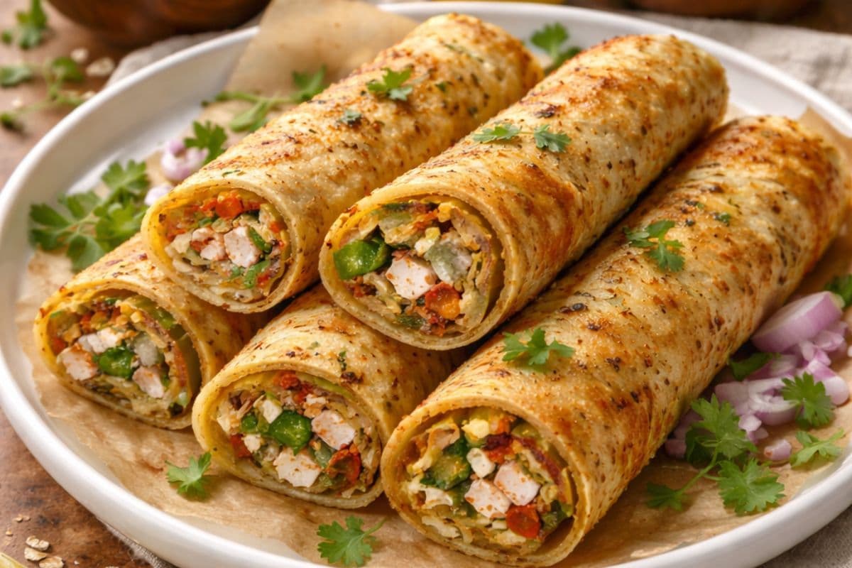 शाम का स्नैक हो या बच्चों का टिफिन, ओट्स-बेसन चीला रोल है परफेक्ट विकल्प, स्वाद ऐसा कि हर कोई हो जाए फैन