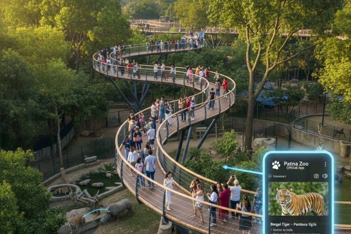 Patna Zoo : पटना जू में पेड़ों की ऊंचाई पर बनेगा अनोखा पाथवे, मोबाइल ऐप से मिलेगी जानवरों की जानकारी