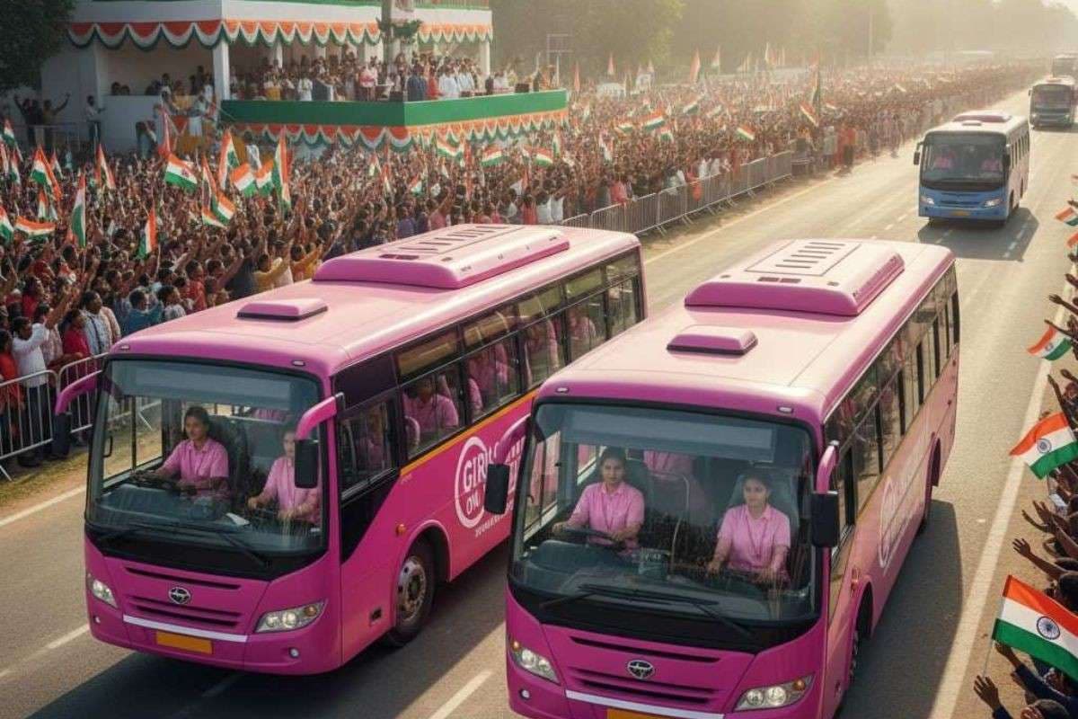Republic Day : गांधी मैदान में गर्ल्स ऑन व्हील्स का जलवा, बाल विवाह को नकार छह महादलित बेटियां संभालेंगी पिंक बस की कमान
