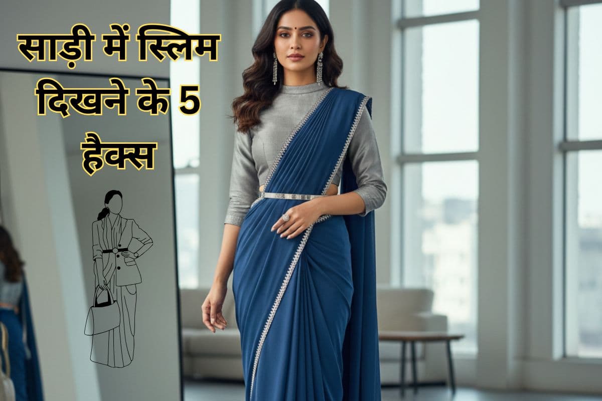 Saree Styling Tips: साड़ी में दिखना चाहती हैं स्लिम और लंबी? बस अपनाएं ये 5 आसान हैक्स, बदल जाएगा आपका पूरा लुक