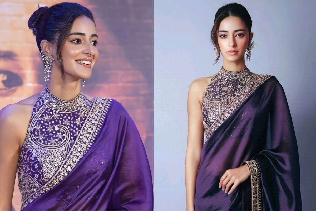 Lohri special hairstyle by Ananya Pandey