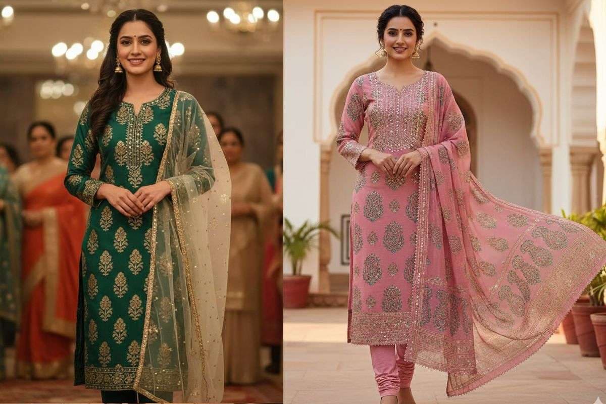 Straight-Cut Punjabi Suit for lohri