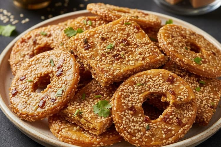 Til Gud Namkeen Mathri: स्नैक्स में चाहिए कुछ अलग तो ट्राई करें गुड़ तिल नमकीन मठरी, मिनटों में होगा तैयार