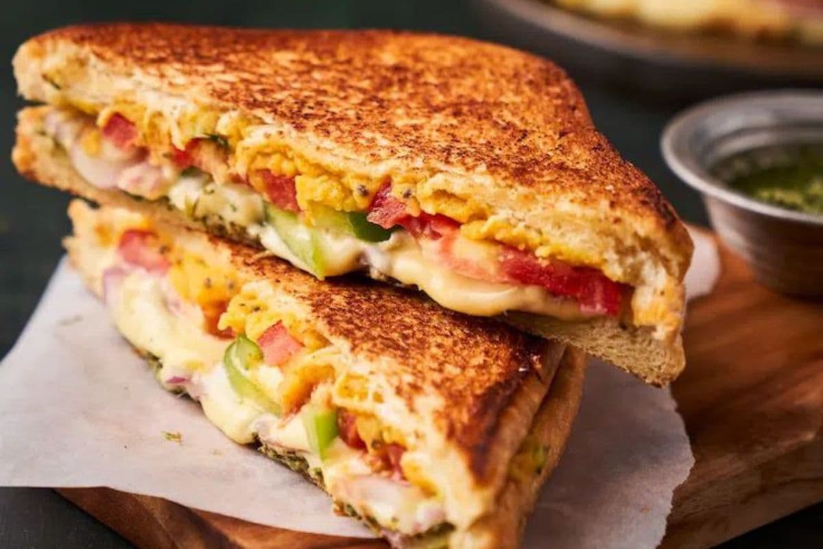 Veg Grilled Sandwich Recipe