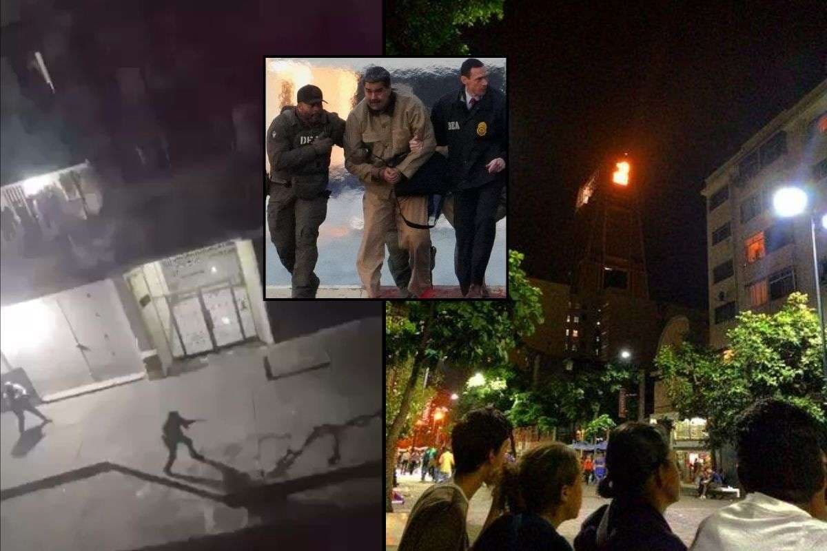 Venezuela Orders Arrests US Attack supporters Gunfire clashes near Venezuelan presidential palace.