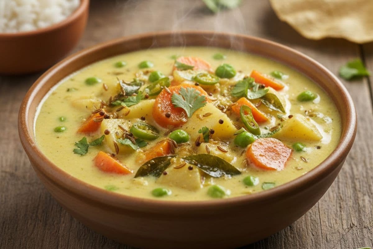 Winter Special Gajar Aloo Matar Kadhi: सर्दियों के लंच में बनाएं गाजर आलू मटर कढ़ी, खाने के बाद सभी हो जाएंगे इंप्रेस 