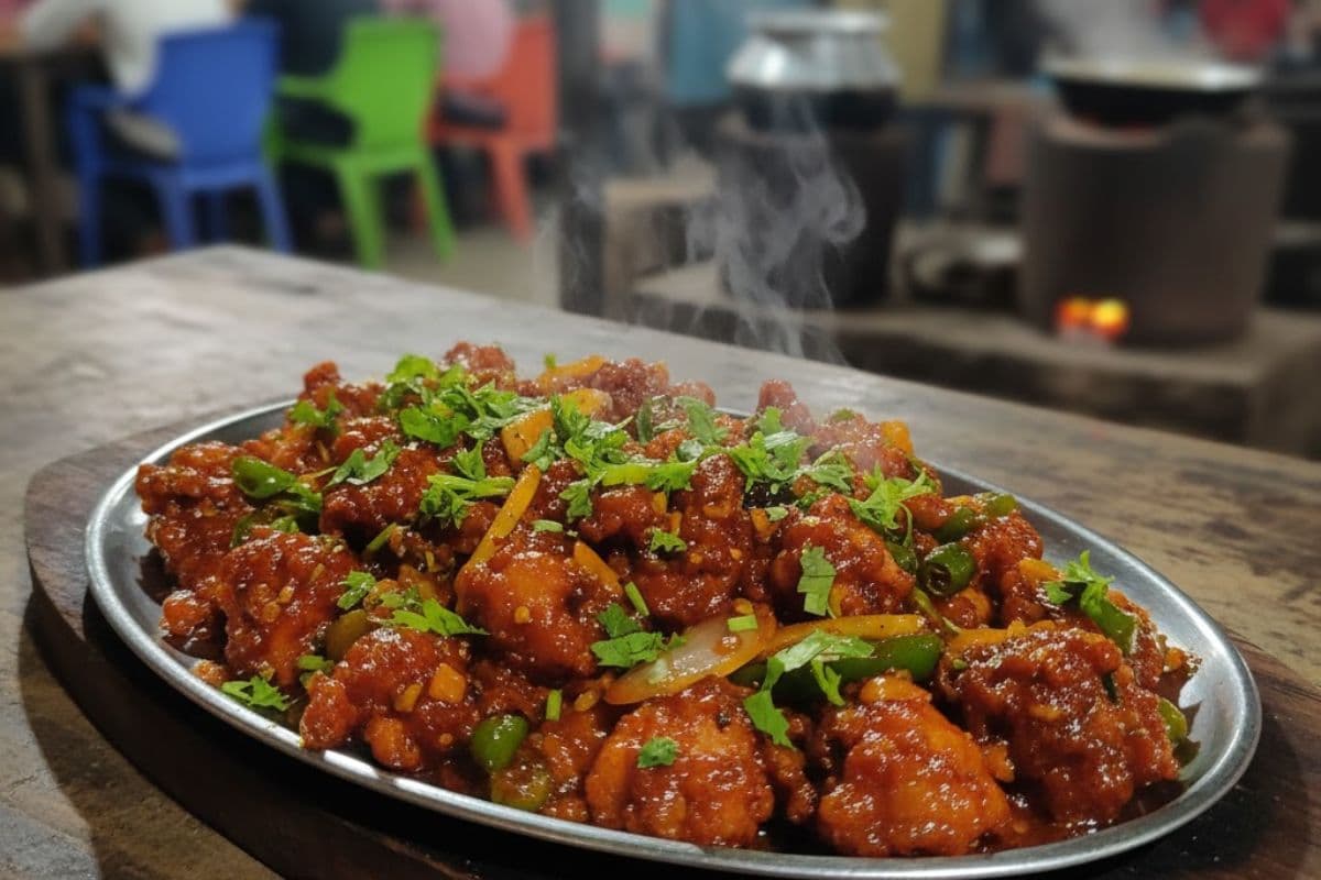 dhaba style chicken chilli