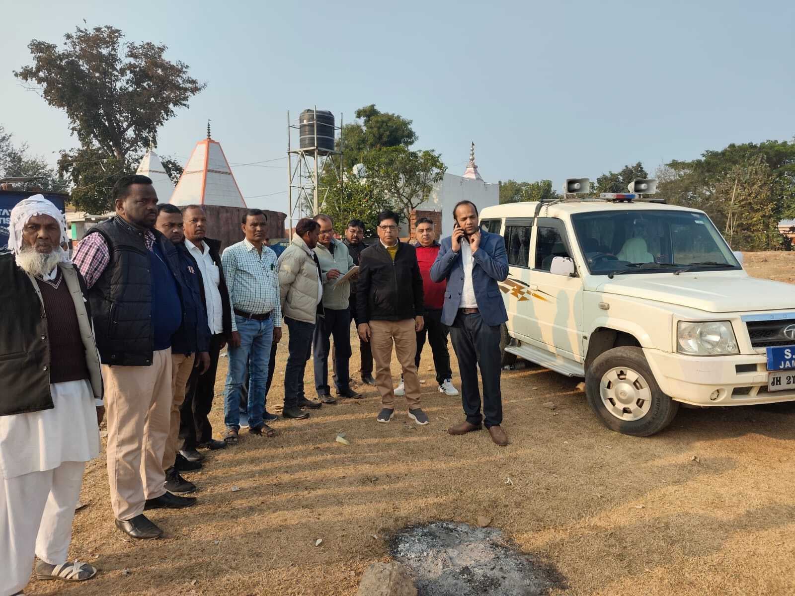 एसडीओ ने करमदहा मेला स्थल का लिया जायजा