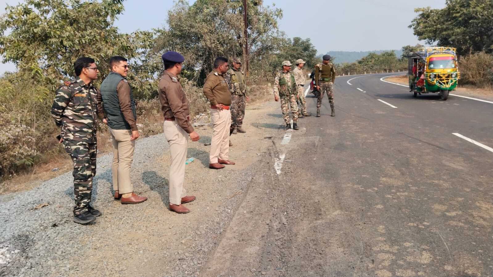 स्कॉर्पियो के धक्के से एसआइ की हुई थी मौत, एसपी ने की घटनास्थल की जांच