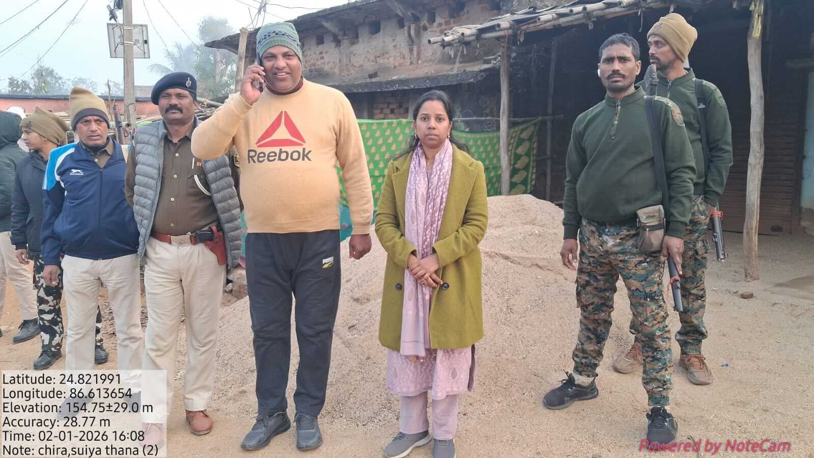 सुईया के छिंड़ा व नावाडीह में चार सौ सीएफटी अवैध बालू हुआ जब्त