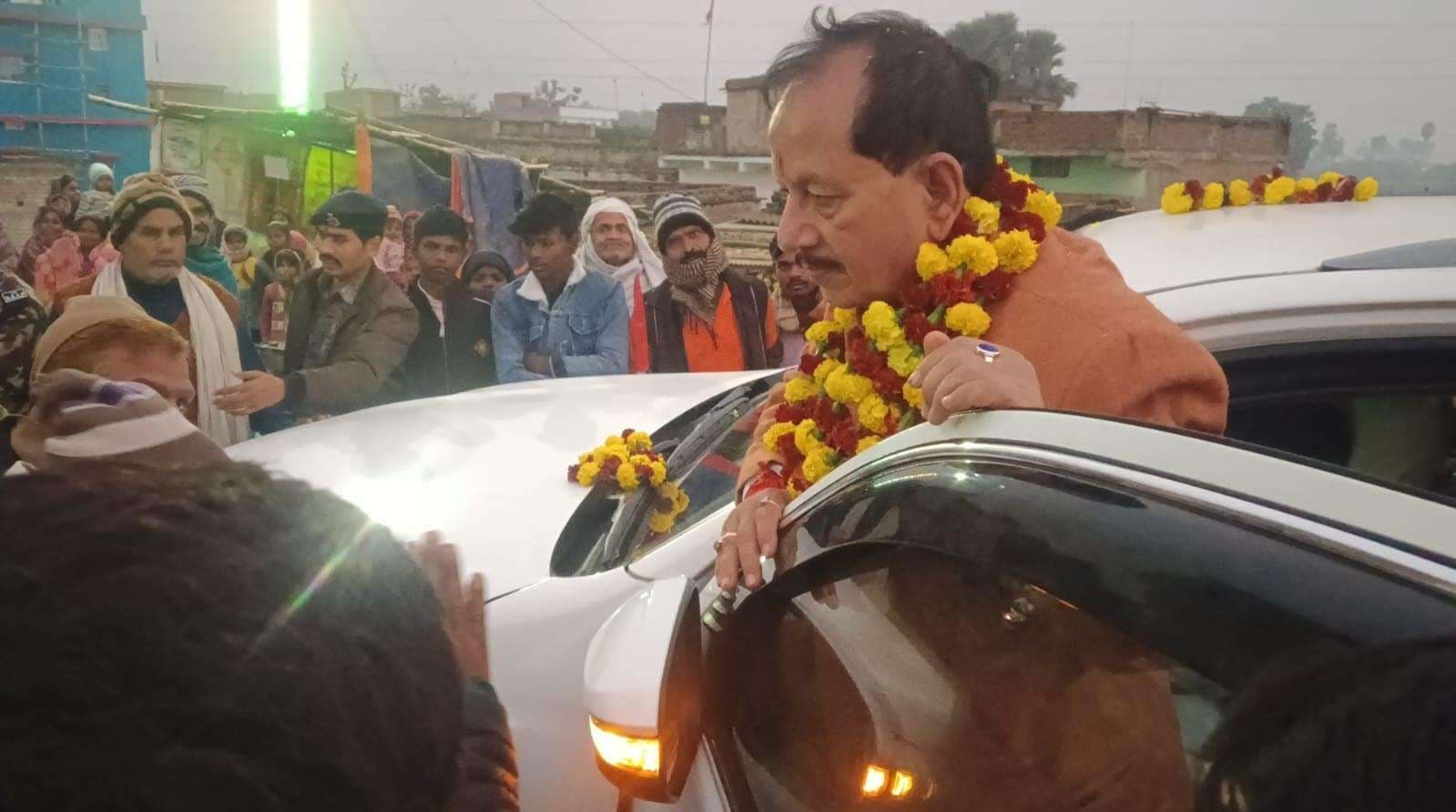 उप मुख्यमंत्री का सूर्यगढ़ा व्यापार मंडल अध्यक्ष ने किया स्वागत