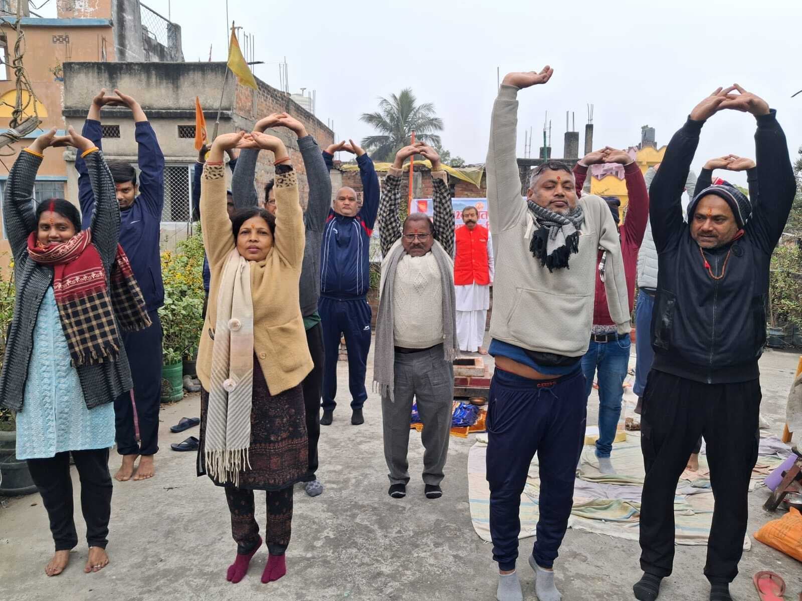 32वां स्थापना दिवस पर योग के बताये गये फायदे