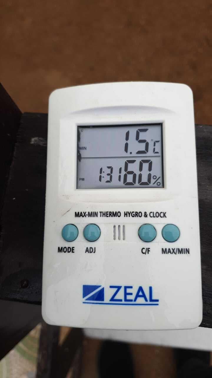 जोभिया में न्यूनतम तापमान 1.5 व लपरा में 2 डिग्री