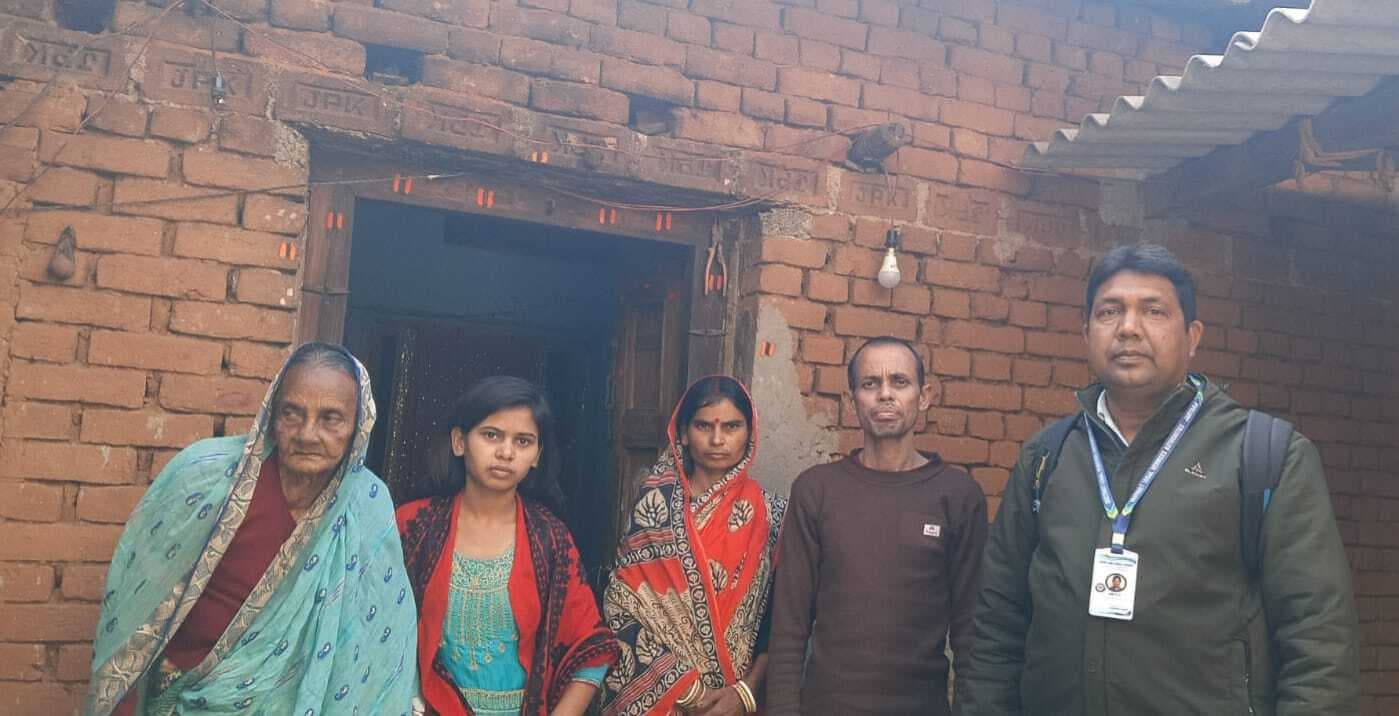 मृतक के परिजन को दी मुफ्त कानूनी सहायता की जानकारी