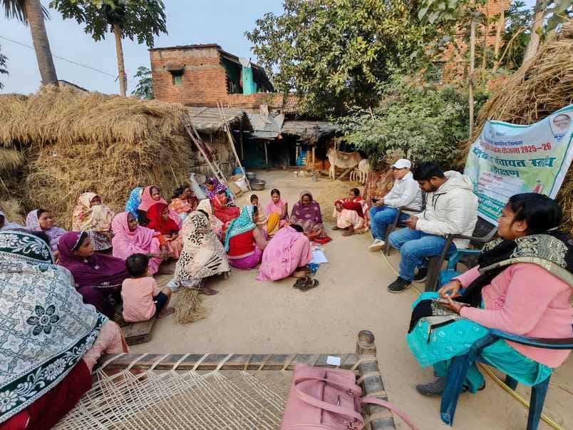 मोरडरीहा में किसानों को दिये गये दो दिवसीय फसल सुरक्षा प्रशिक्षण