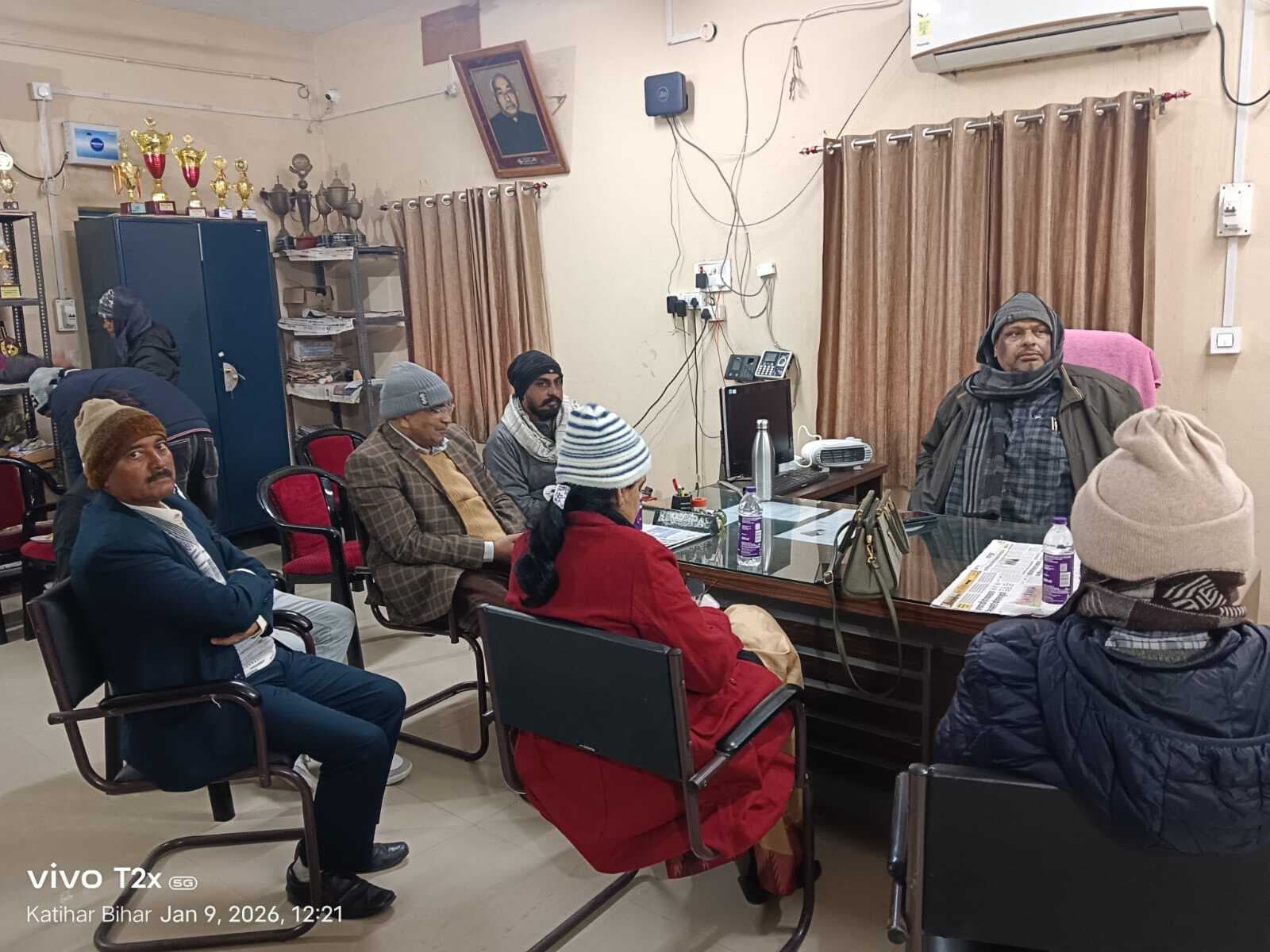 दो सम्बद्ध कॉलेजों की सम्बद्धता को पीयू पदाधिकारियों ने की जांच