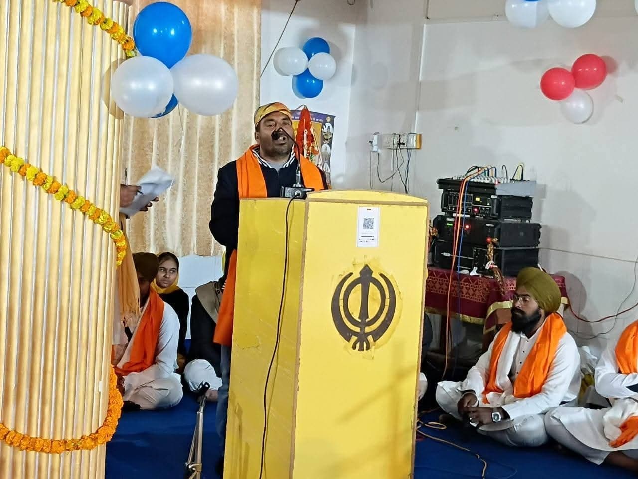 गुरूद्वारा में कार्यक्रम किया गया आयोजित