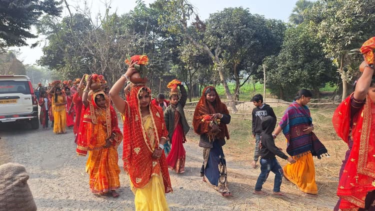 कालाबलुआ में भागवत कथा का समापन