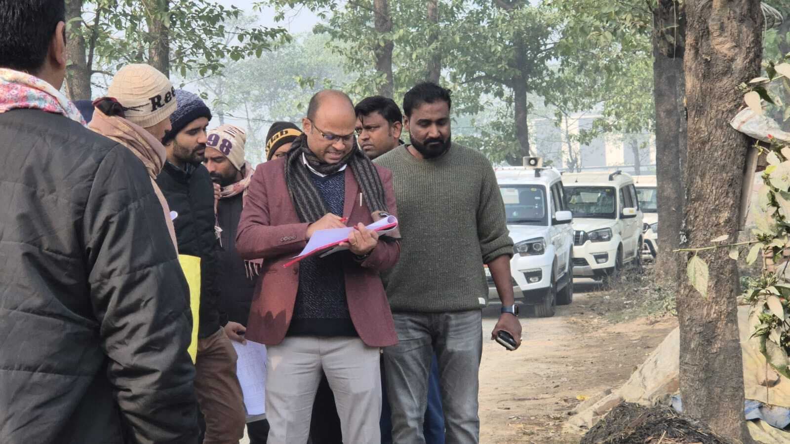 एनएच-27 से एनएच-531 तक प्रस्तावित बाइपास रोड के लिए भूमि सत्यापन शुरू