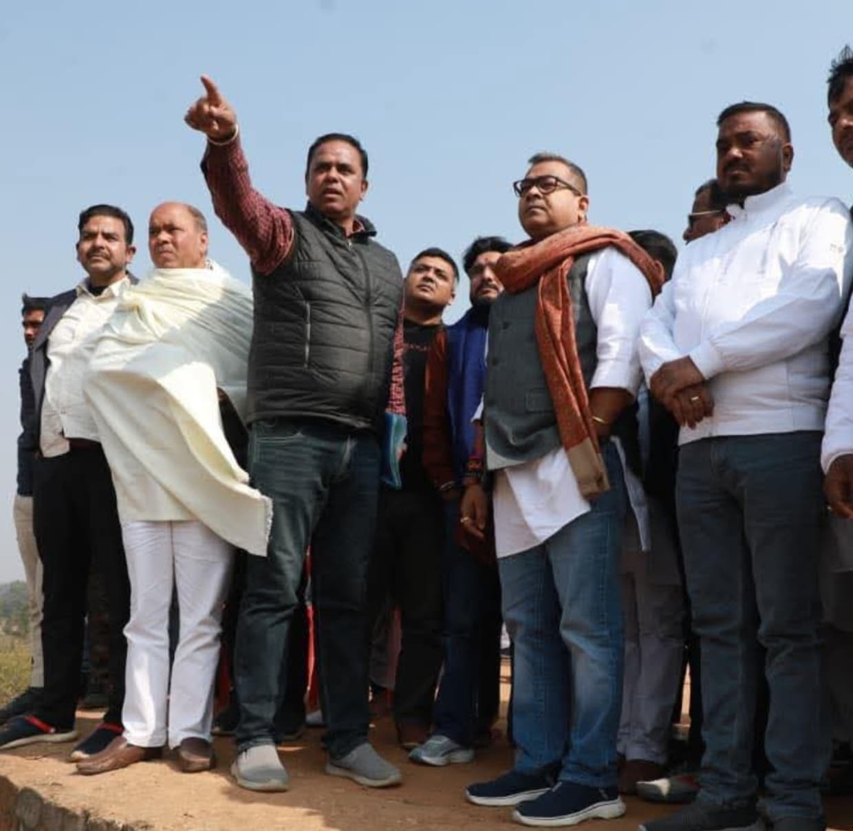 सांसद ने बरनार जलाशय निर्माण कार्य का लिया जायजा