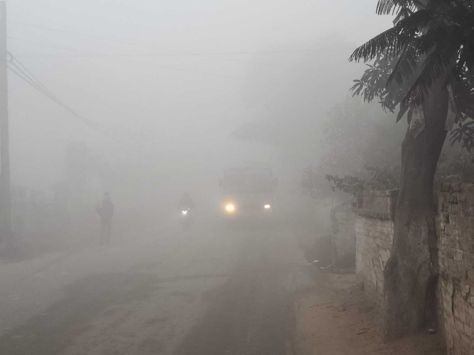 शीतलहर के आगोश में मधुबनी, विजिवलीटी 20 मीटर से भी कम