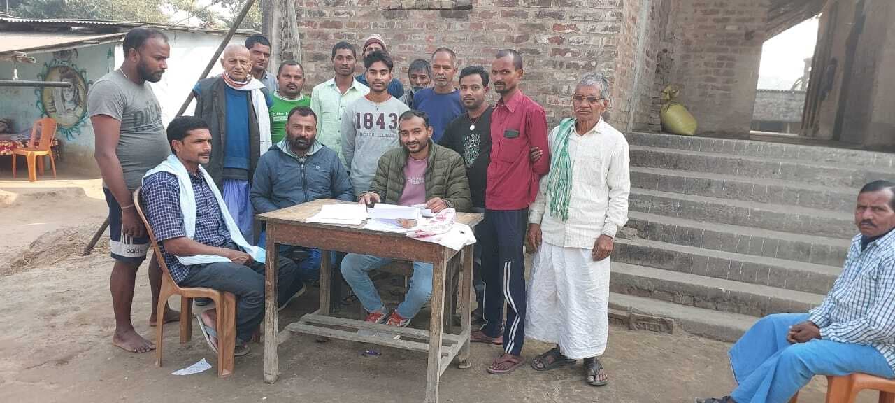 फार्मर आईडी के लिए किसानों का किया निबंधन