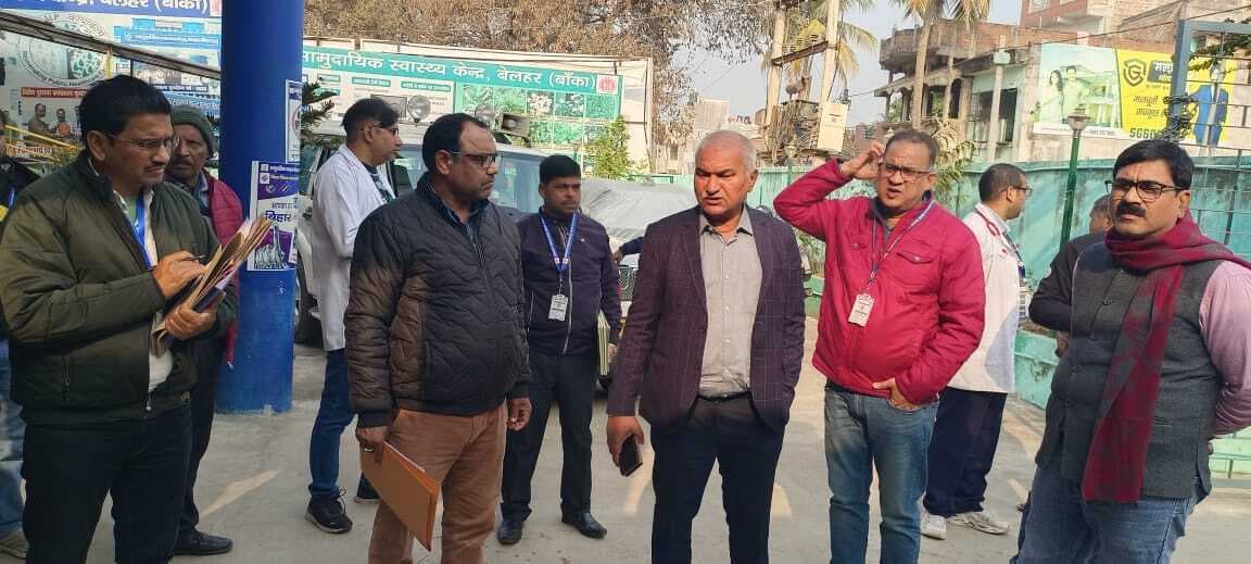 सिविल सर्जन ने बेलहर सामुदायिक स्वास्थ्य केंद्र का किया निरीक्षण, दिए कई आवश्यक निर्देश