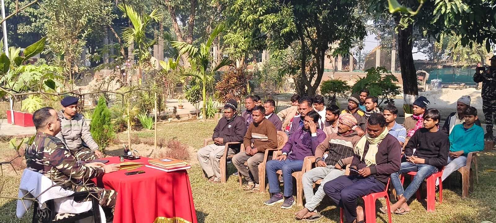 एसएसबी ने ग्रामीणों संग की समन्वय बैठक, नशा मुक्ति और सुरक्षा पर दिया जोर