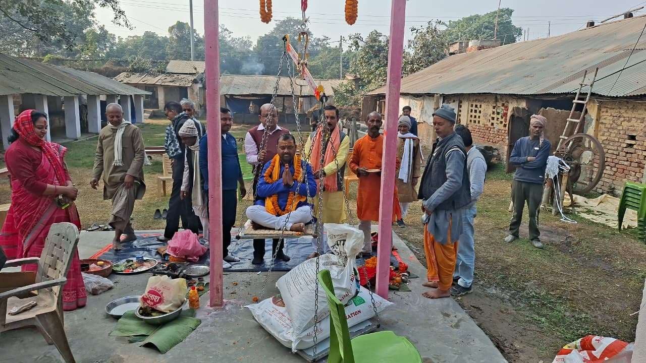 मधेपुरा गोशाला में तुलादान कार्यक्रम का भव्य आगाज, उमड़ी श्रद्धालुओं की भीड़