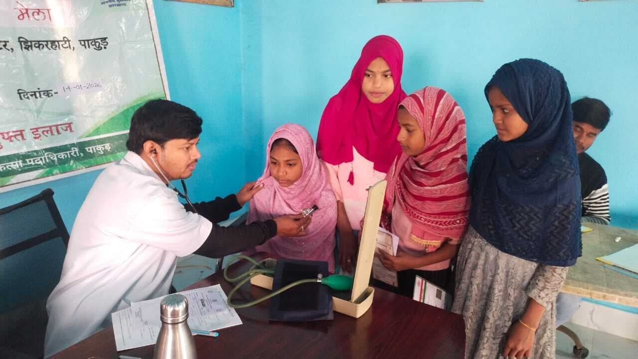 इलामी पंचायत में किशोरियों के स्वास्थ्य की हुई जांच
