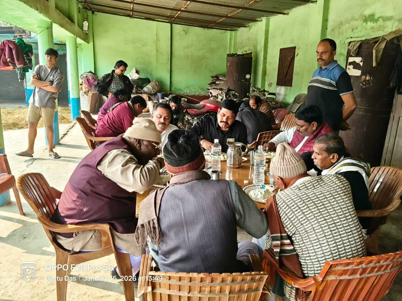 मकर संक्रांति पर दही-चूड़ा व तिलकुट का भोज